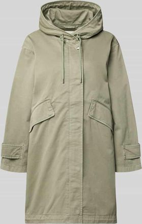 Marc O'Polo Regular Fit Parka aus reiner Baumwolle in Gruen, Gr&ouml;&szlig;e 34