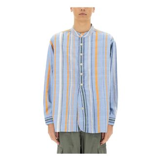Nigel Cabourn Omtc 6 Tunic Shirt - male - Nigel Cabourn - Casual Shirts - Multicolor - M - Shirts