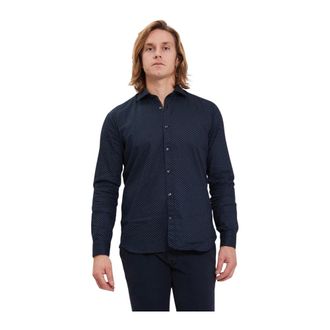 Tintoria Mattei Heren, Overhemden, Blauw, Maat: XL