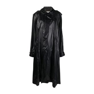 Saint Laurent Nylon Trench Coat - female - Saint Laurent - Trench Coats - Black - S - Coats