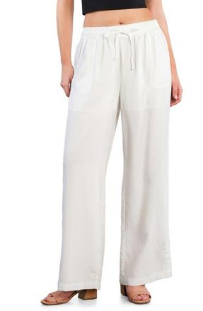BILLY T Hero High Waist Wide Leg Pants in Bright White at Nordstrom, Size X-Large