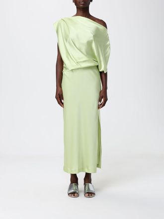 Hanita Satin Draped Dress