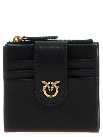 PINKO 'Taylor’ wallet Black Pinko - Taylor leather zip around wallet black - The Corner