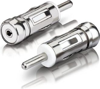 Trade Shop Trade Shop - 2pz Adattatore Antenna Autoradio Auto Universal Connettore Presa Iso A Spina Din