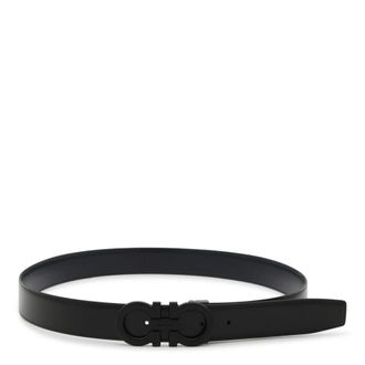 Ferragamo Belts, male, Black, Size: 115 CM Reversible Gancini Belt in Black and Blue