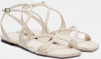 Jimmy Choo London Sandali Ayla in pelle stampata