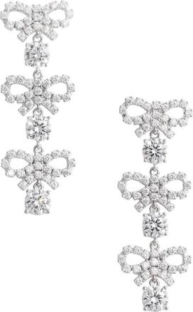 Self Portrait Orecchini pendenti fiocchi - Dames - Oorbellen - Grijs - ONE Size - Accessoires