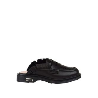 Cult Loafers - Dames - Slip ons - Zwart - 40 EU - Leer - Schoenen
