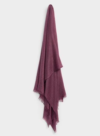Simons Womens Lightweight pleated scarf
