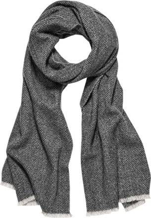 Vince Sciarpa in cashmere a spina di pesce - - Accessories - Donna - Grigio - ONE SIZE