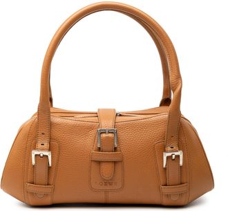 Loewe Pre-owned Womens Leather Senda Handbag - Tan - One Size