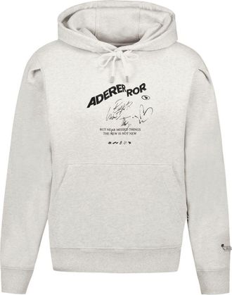 Ader Error Mens Hoodie Cotton White