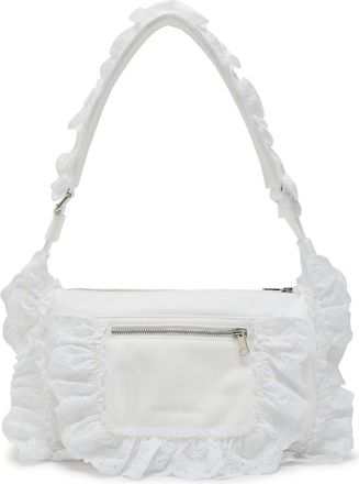 Simone Rocha Simone Rocha Pillowcase Ruffled Nylon Shoulder bag - White - One Size