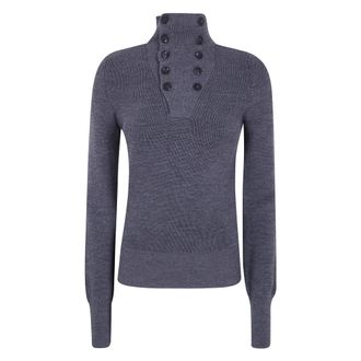 Paloma Wool Paloma Wool - Milon Turtleneck Trui - Dames - Truien - Grijs - Maat: M Wol