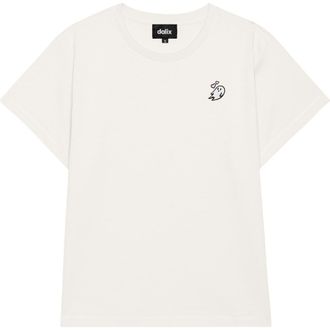 Dalix Womens Heartly Ghost Lightweight High Waisted Tee in Vintage White at Nordstrom, Size X-Large