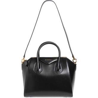 Givenchy Small Antigona Leather Satchel in Black at Nordstrom
