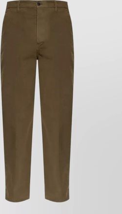 Dries Van Noten cotton straight-leg trousers