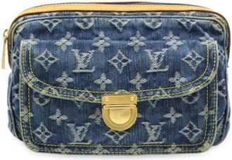 Louis Vuitton Pre-owned Denim louis-vuitton-bags - Dames - Vintage Heuptassen - Blauw - ONE Size - Denim - Vintage