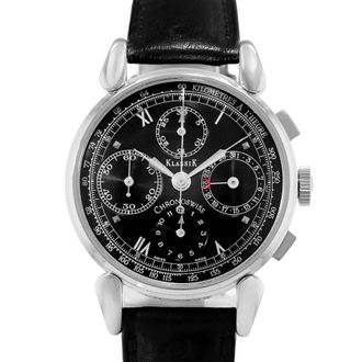 Chronoswiss Pre-owned Chronoswiss Classic Chronograph Automatic Black Dial Mens Watch CH 7403