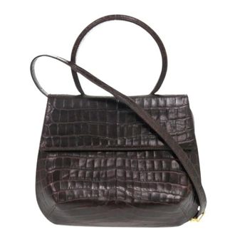 Ferragamo Pre-owned Handbags, female, Brown, Size: ONE SIZE Pre-owned Handbag