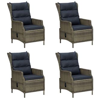 vidaXL Juego De Comedor Para Jard&iacute;n De 5 Piezas Marr&oacute;n Vidaxl