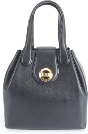 Givenchy Black Leather Handbag Tote Bag (Pre-Owned)