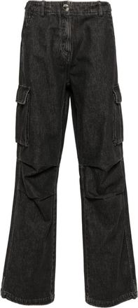 Coperni wide-leg cargo jeans - men - Cotton/Polyester - L - Black