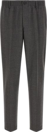 Cellar Door Dark Grey Slim Trousers