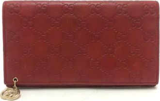 Gucci Pre-owned Wallets, female, Red, Size: ONE SIZE Pre-owned Leather Wallet