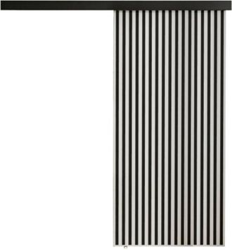 Mirjan24 Mobilier1 - Puerta Corredera Dover 203, Blanco + Negro