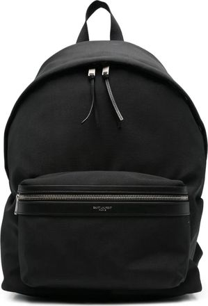 Saint Laurent Rugzak met rits - Zwart