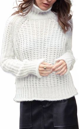 Wooden Ships Tara Rails Chunky Sweater In Pure Snow