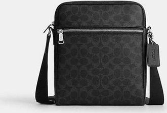 Coach Mens Tristan Crossbody Bag 22 in Signature Canvas | PVC