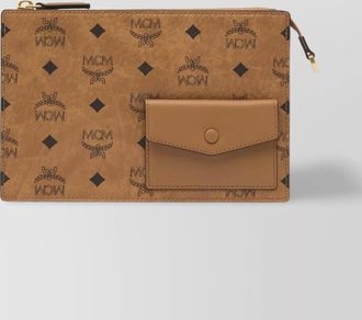 MCM shoulder bags with adjustable strap and front pocket