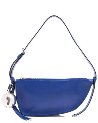 Burberry Blue Leather Shield Mini Shoulder Bag (Authentic Pre-Loved)