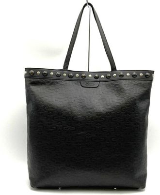 Gucci Horsebit Brown Leather Handbag Tote Bag (Pre-Owned)