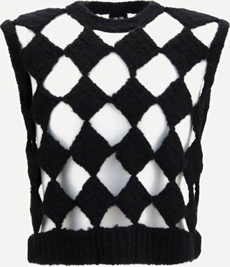 Rick Owens Open knit Vest Male L