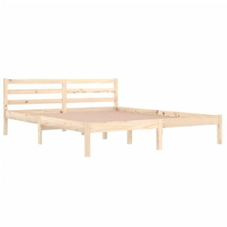 Berkfield Home Beautiful Day Bed Solid Wood Pine 160x200 cm King Size in Light Brown