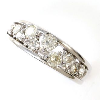C&A White Gold White Gold (18K) Band Ring (Pre-Owned)