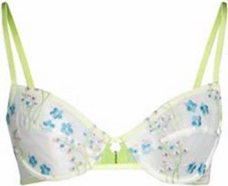 OW Collection Womens Balconette Bra In Light Green