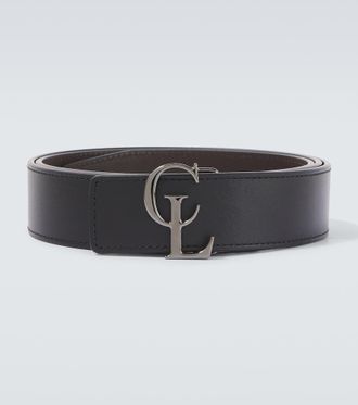 Christian Louboutin Cintur&oacute;n reversible CL de piel