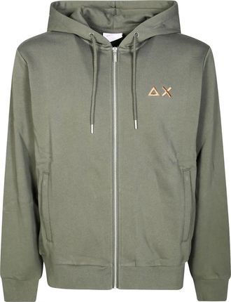 Sun 68 Hoodie met rits - Groen