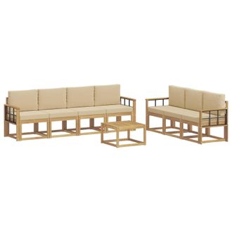 vidaXL Conjunto De Sof&aacute;s De Exterior 7 Pcs Vidaxl