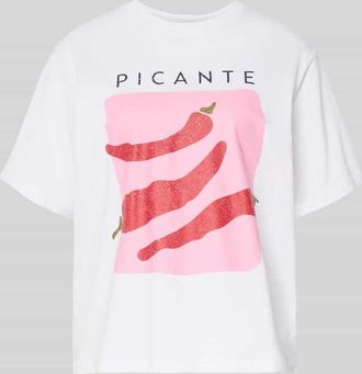 Jack & Jones T-Shirt mit Statement-Print Modell SENNA in Weiss, Gr&ouml;&szlig;e XL