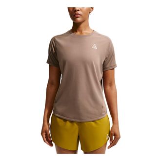 Nike (WMNS) Nike x ACG Dri-FIT T-Shirt Mink Brown Summit White IO9650-214