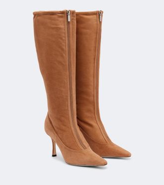 Jimmy Choo London Botas altas Jozi de ante con borrego