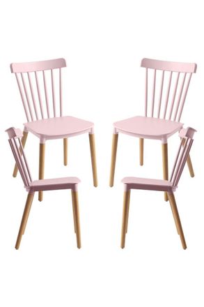 Regalos Miguel Packs Sillas Comedor - Pack 4 Sillas Leka - Rosa