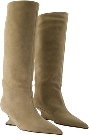 PARIS TEXAS Womens Boot Beige Leather