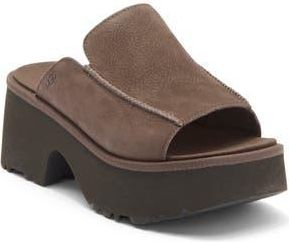 UGG New Heights Platform Slide Sandal in Molasses at Nordstrom Rack, Size 12