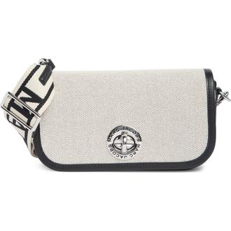 Marc Jacobs Signet Turnlock Canvas Crossbody Bag in Beige Multi at Nordstrom Rack